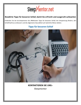 Bewährte Tipps für besseren Schlaf, damit Sie erfrischt und ausgeruht aufwachen