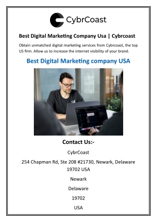 Best Digital Marketing Company Usa