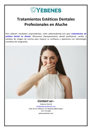 Tratamientos Estéticos Dentales Profesionales en Aluche