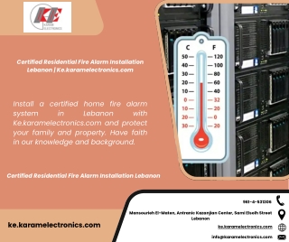 Certified Residential Fire Alarm Installation Lebanon  Ke.karamelectronics.com