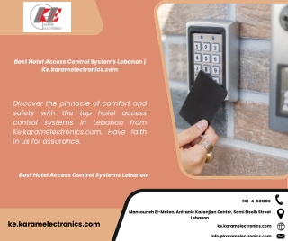 Best Hotel Access Control Systems Lebanon  Ke.karamelectronics.com