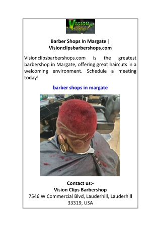 Barber Shops In Margate Visionclipsbarbershops.com