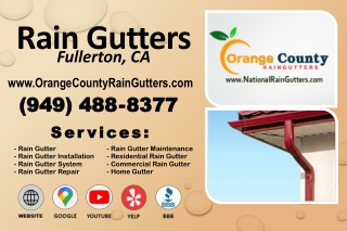 Rain Gutters Fullerton, CA