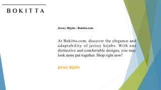 Jersey Hijabs Bokitta.com