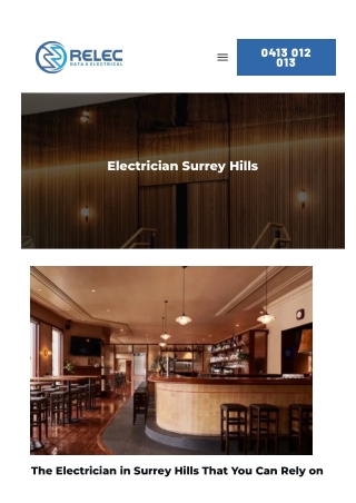 Electrician Surrey Hills