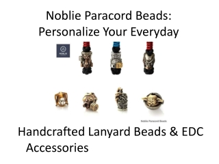 Noblie Paracord Beads Presentation 2025