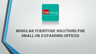 Modular Furniture Solutions for Small or Expanding Offices