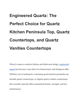 Leading Quartz Slab Manufacturer in India | Custom Granite & Quartz Solutions