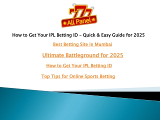 How to Get Your IPL Betting ID – Quick & Easy Guide for 2025