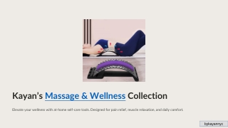 Massage & Wellness Essentials to Relieve Neck and Back Problems