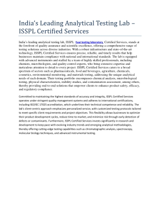 fssai testing laboratory