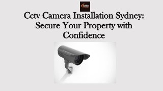 Cctv Camera Installation Sydney