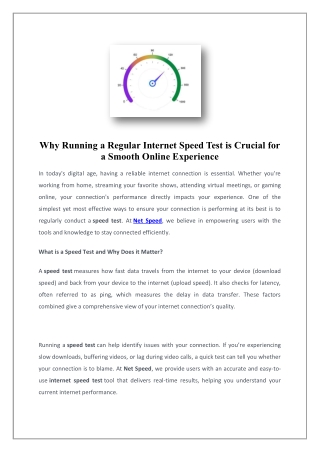 Internet Speed Test | Net speed