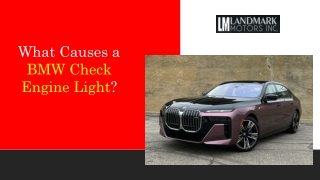 What causes a BMW check engine light