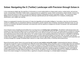 Sotwe: Navigating the X (Twitter) Landscape with Precision through Sotwe.in