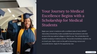 Your Journey to Medical Excellence Begins with a Scholarship for Medical Student