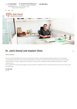 Best Implant Dentist In Noida