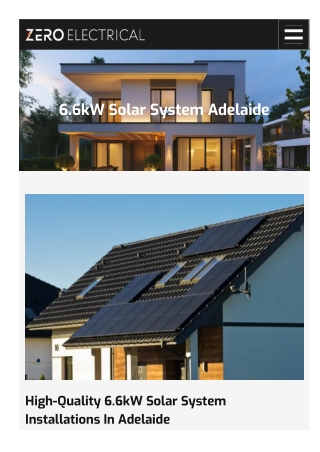 6.6kw Solar System Adelaide