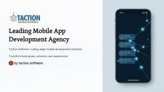 Leading Mobile App Development Agency in the USA - Taction Software
