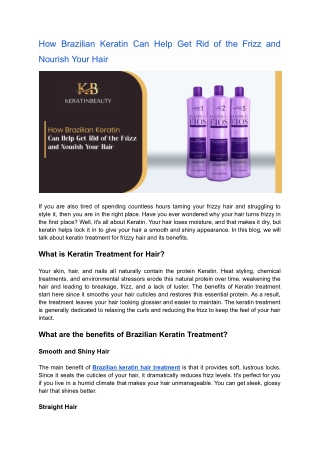 How Brazilian Keratin Can Help Get Rid of the Frizz and Nourish Your Hair.docx