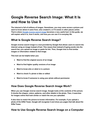 Google reverse search image