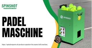Revolutionieren Sie Ihr Spiel mit der Padel-Maschine von Spinshot Sports DE