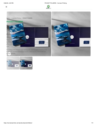 POCKET FOLDERS - Connect Printing