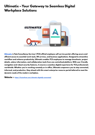 Ultimatix: Your Ultimate Employee Self-Service and Collaboration Platform
