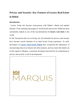 Marquis - Luxury Real estate Dubai.docx
