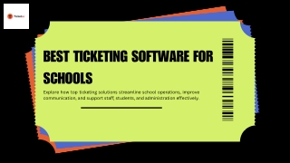Organize School Events with Ticketing