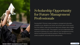 Scholarship for Management in India