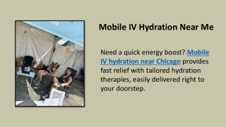 Mobile IV Hydration Near Me