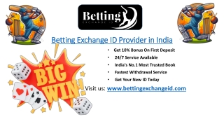 Register for a New Betting Exchange ID Today