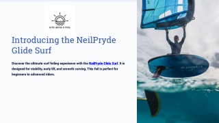 Buy NeilPryde Glide Surf Foil – Stable, Durable & Perfect for All Riders | Kite