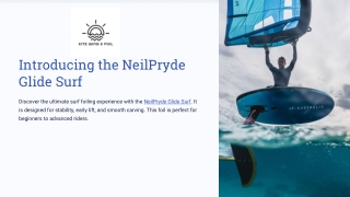 Buy NeilPryde Glide Surf Foil – Stable, Durable & Perfect for All Riders | Kite