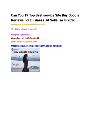 Can You 19 Top Best service Site Buy Buy Google Reviews For Business At Sellsusa In 2026-1