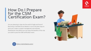 How Do I Prepare for the CSM Certification Exam