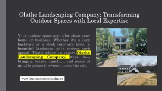 Transforming Outdoor Spaces with Expertise and Creativity