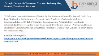 Global Atopic Dermatitis Treatment Market