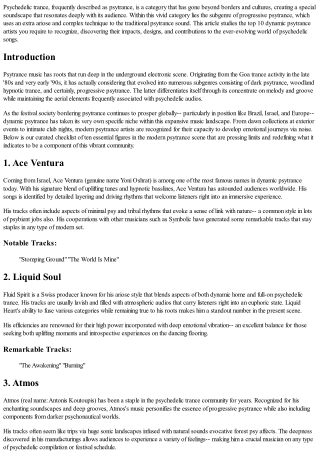 Top 10 Progressive Psytrance Artists You Required to Know