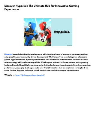 Discover Hypackel: The Ultimate Guide to Innovation and Growth