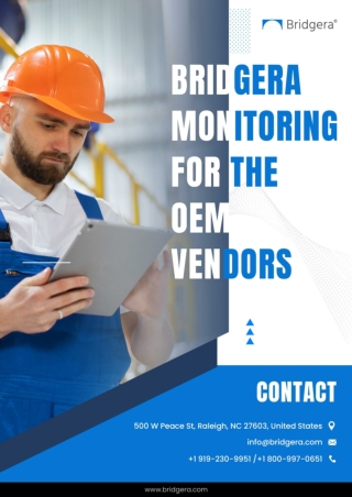 Bridgera Monitor for OEM Vendors – Transform Equipment Monitoring with AIoT