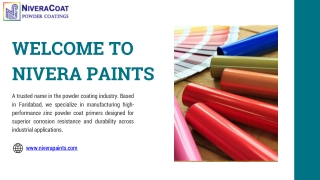 Top Zinc Primer Powder Coat Suppliers in Faridabad | Nivera Paints