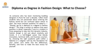 SGISIVAS: Best Fashion Design Courses In Pune