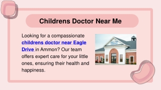 Childrens Doctor Near Me