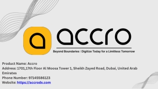 Accro - Beyond Boundaries: Digitize Today for a Limitless Tomorrow