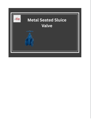 India’s Demand for Metal Seated Sluice Valves Rises
