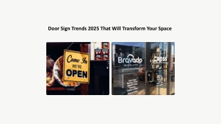 Door Sign Trends 2025 That Will Transform Your Space