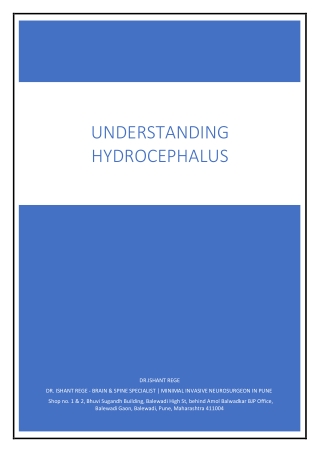 Understanding Hydrocephalus