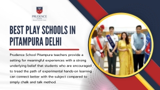 Nurturing Young Minds: Best Play Schools in Pitampura